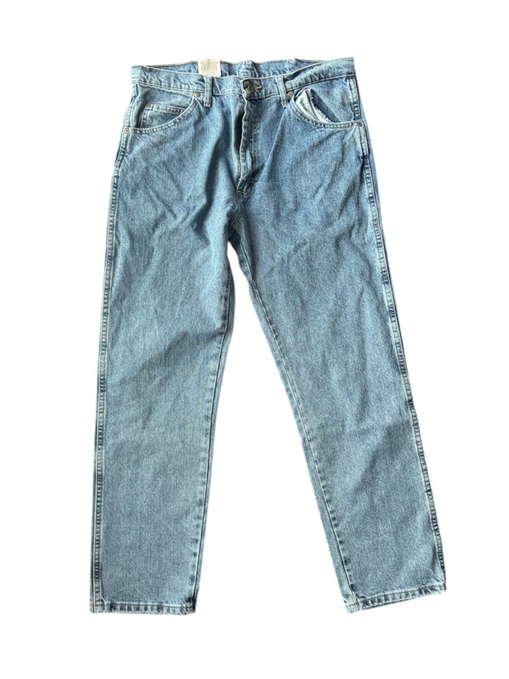 NWT Wrangler Classic fit Light Blue Straight-Leg Jeans Size 36x30